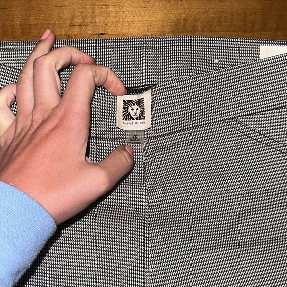 Anne Klein houndstooth work pants - Picture 2 of 4